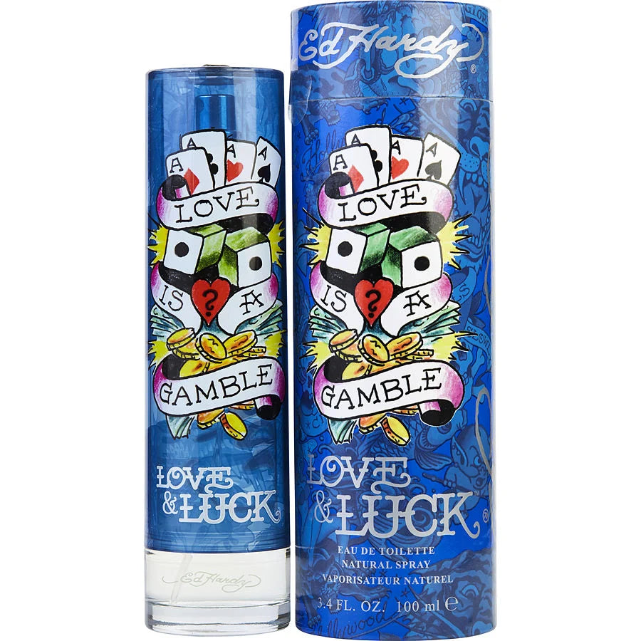 ED HARDY LOVE & LUCK 3.4 EDT M (108552) - PerfumesOnline.Net