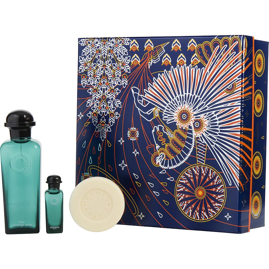HERMES D'ORANGE VERTE 3.4 EDC M + 1.7 SOAP+MINI (125064) - PerfumesOnline.Net