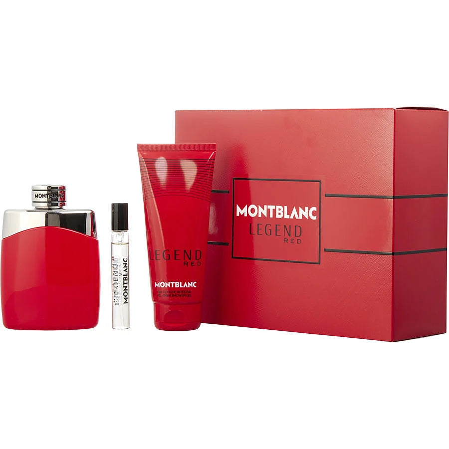 MONT BLANC LEGEND RED 3.4 EDP M + 3.4 SG + 7.5ML (119710) - PerfumesOnline.Net