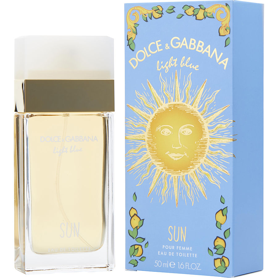 DOLCE GABBANA :DG LIGHT BLUE SUN 1.7 EDT L (113398) - PerfumesOnline.Net