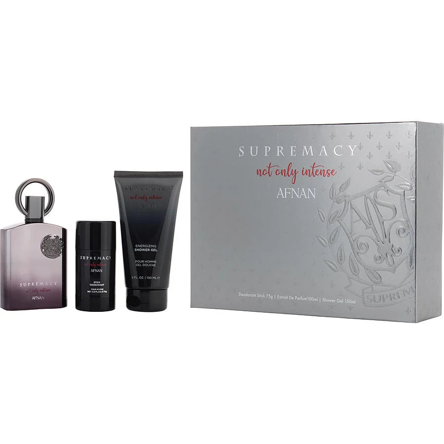 AFNAN SUPREMACY NOT ONLY INTENSE 3.4 EDP M + 5.0 S/G+ 2.5 DEO (127779) - PerfumesOnline.Net