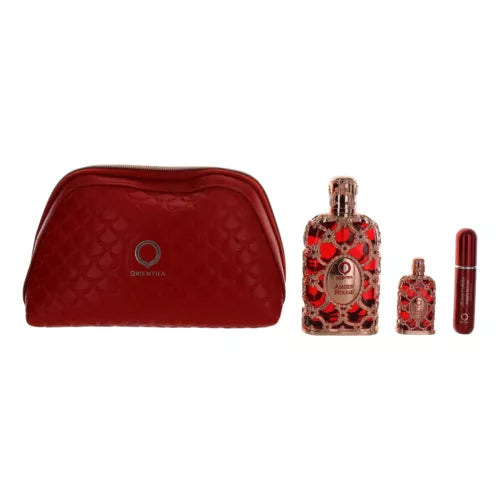 ORIENTICA AMBER ROUGE 2.8 EDP U + MINI+ ATOMIZER+ BAG (121855) - PerfumesOnline.Net