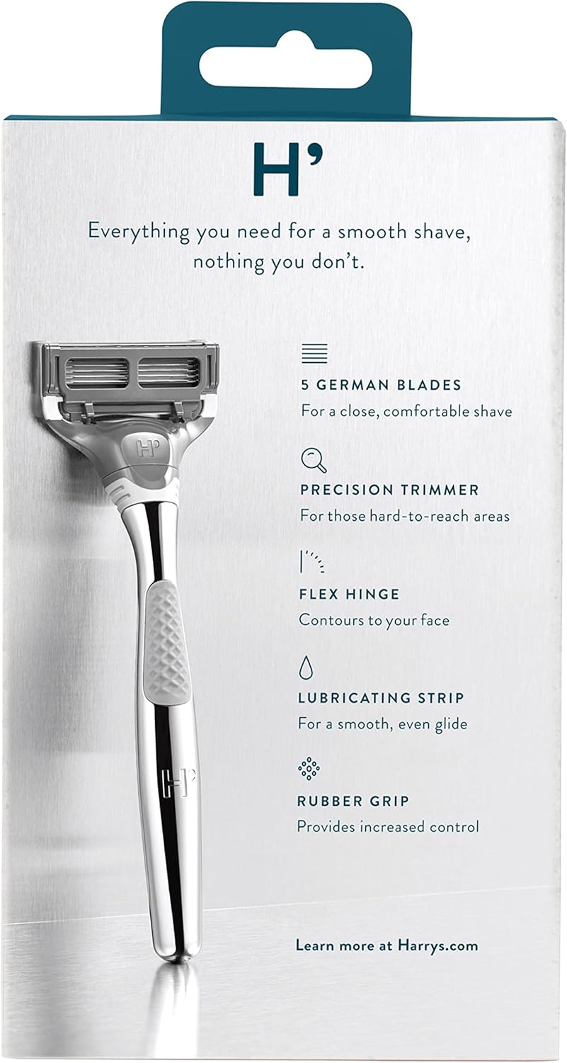Harry’s Razor with 2 Blade Cartridges - Chrome Edition - PerfumesOnline.Net