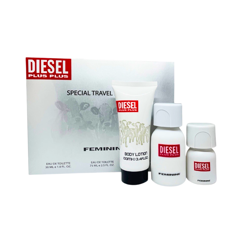DIESEL PLUS PLUS 2.5 EDT L + 3.4 B/L+ 1.0 EDT L (123760) - PerfumesOnline.Net