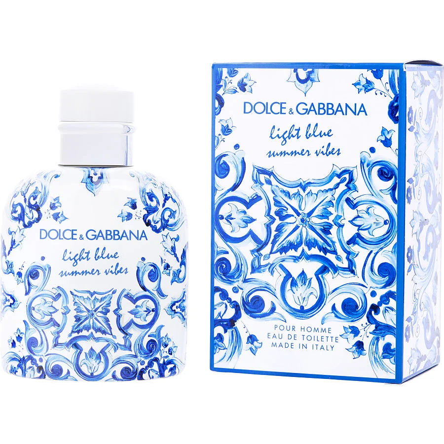 DOLCE GABBANA :DG LIGHT BLUE SUMMER VIBES 4.2 EDT M (123195) - PerfumesOnline.Net