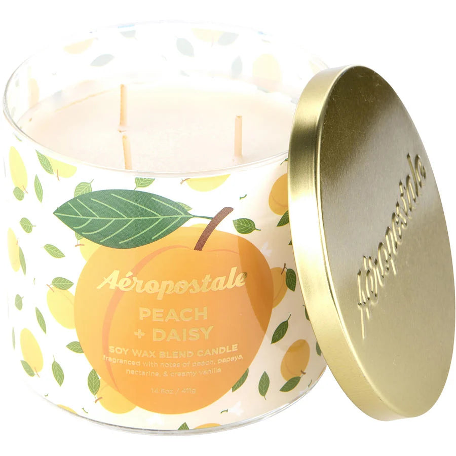 AEROPOSTALE PEACH & DAISY 14.5 CANDLE - (119012) - PerfumesOnline.Net