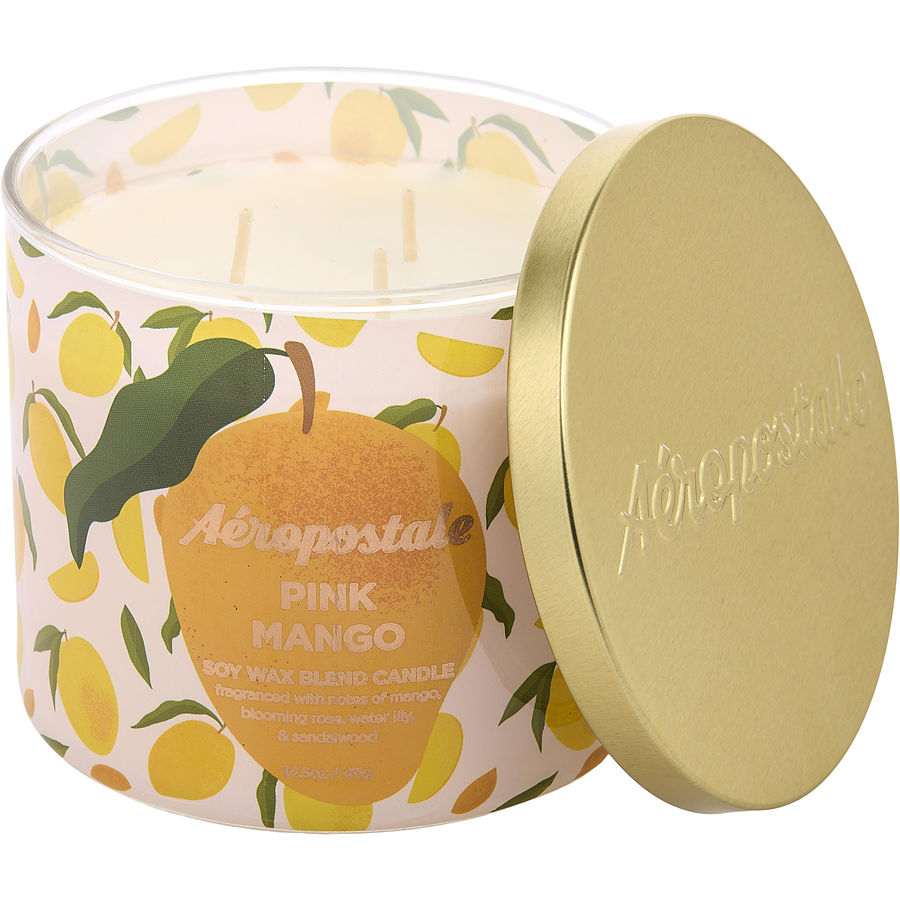 AEROPOSTALE PINK MANGO 14.5 CANDLE - (119011) - PerfumesOnline.Net