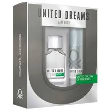 BENETTON UNITED AIM HIGH 3.4 EDT M + 5.0 DEO (116400) - PerfumesOnline.Net