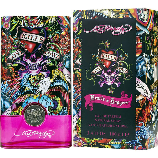 ED HARDY HEART DAGGER 3.4 EDP L  (104140) - PerfumesOnline.Net      