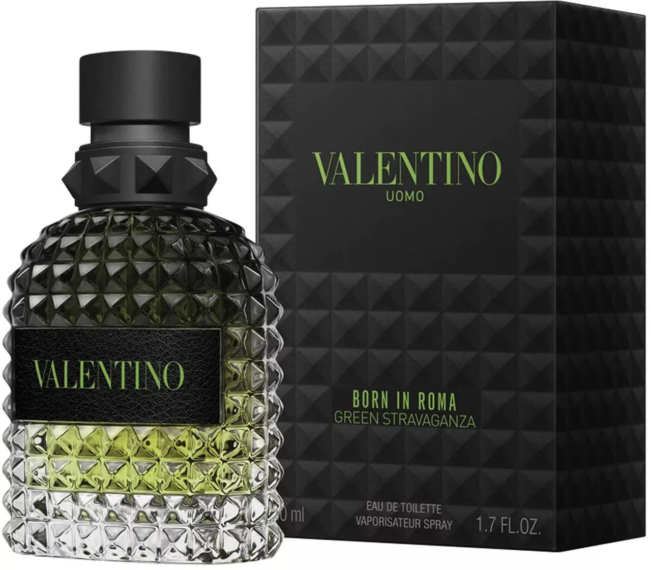 VALENTINO BORN IN ROMA GREEN STRAVAGANZA 1.7 EDT M  (114423) - PerfumesOnline.Net      