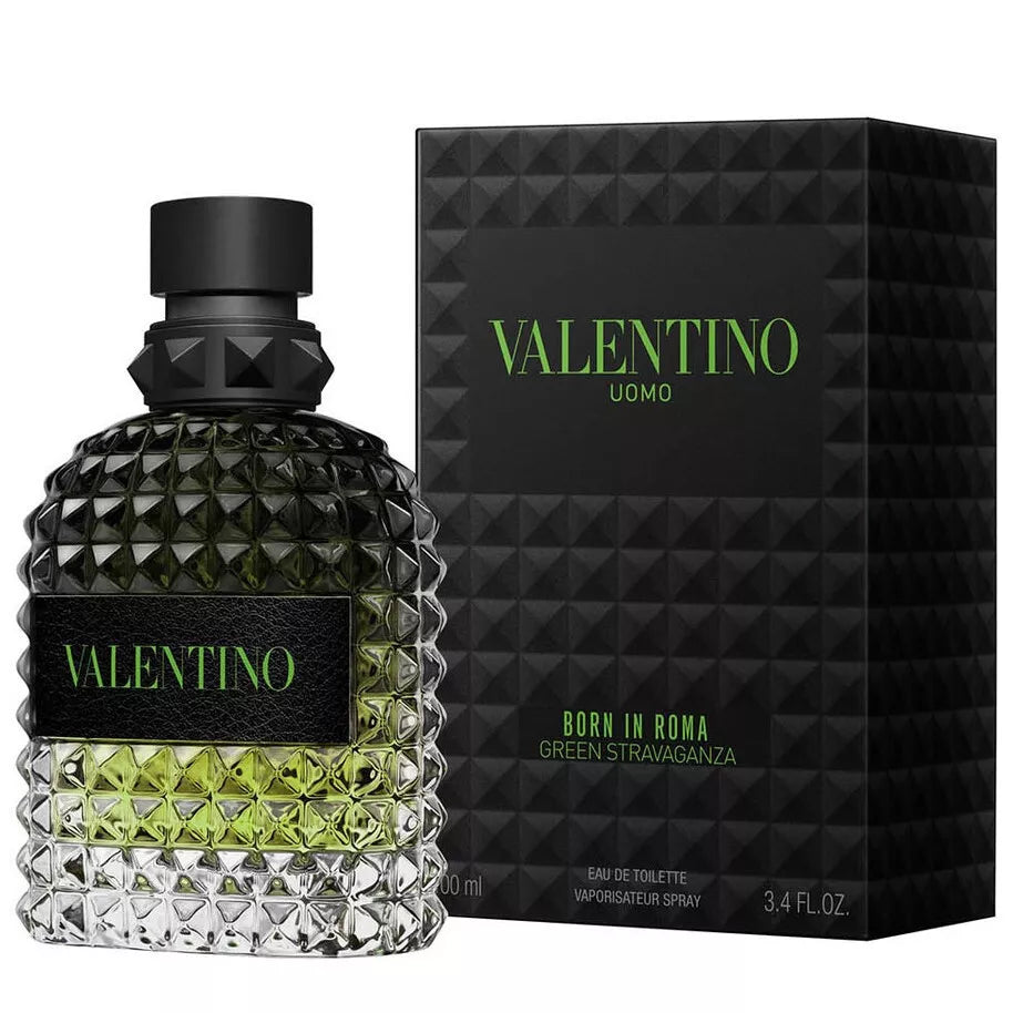 VALENTINO BORN IN ROMA GREEN STRAVAGANZA 3.4 EDT M  (113614) - PerfumesOnline.Net      