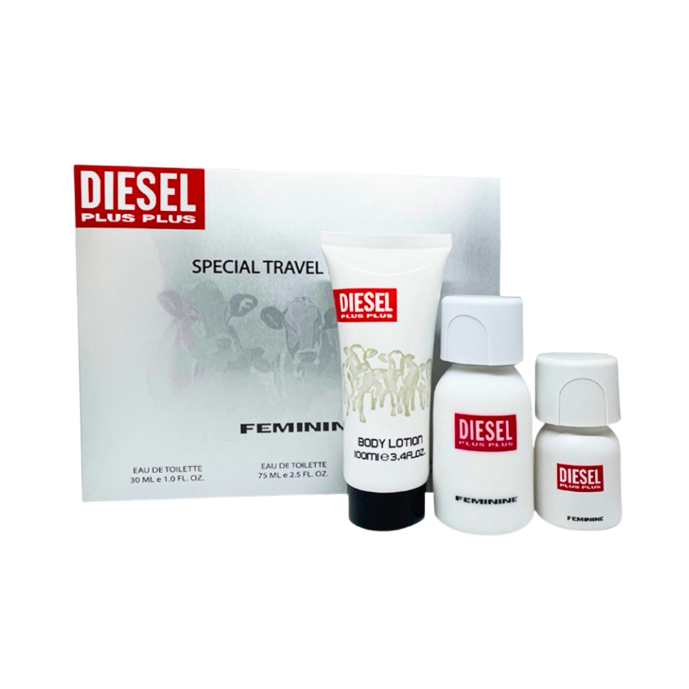 DIESEL PLUS PLUS 2.5 EDT L + 3.4 B/L+ 1.0 EDT L  (123760) - PerfumesOnline.Net      