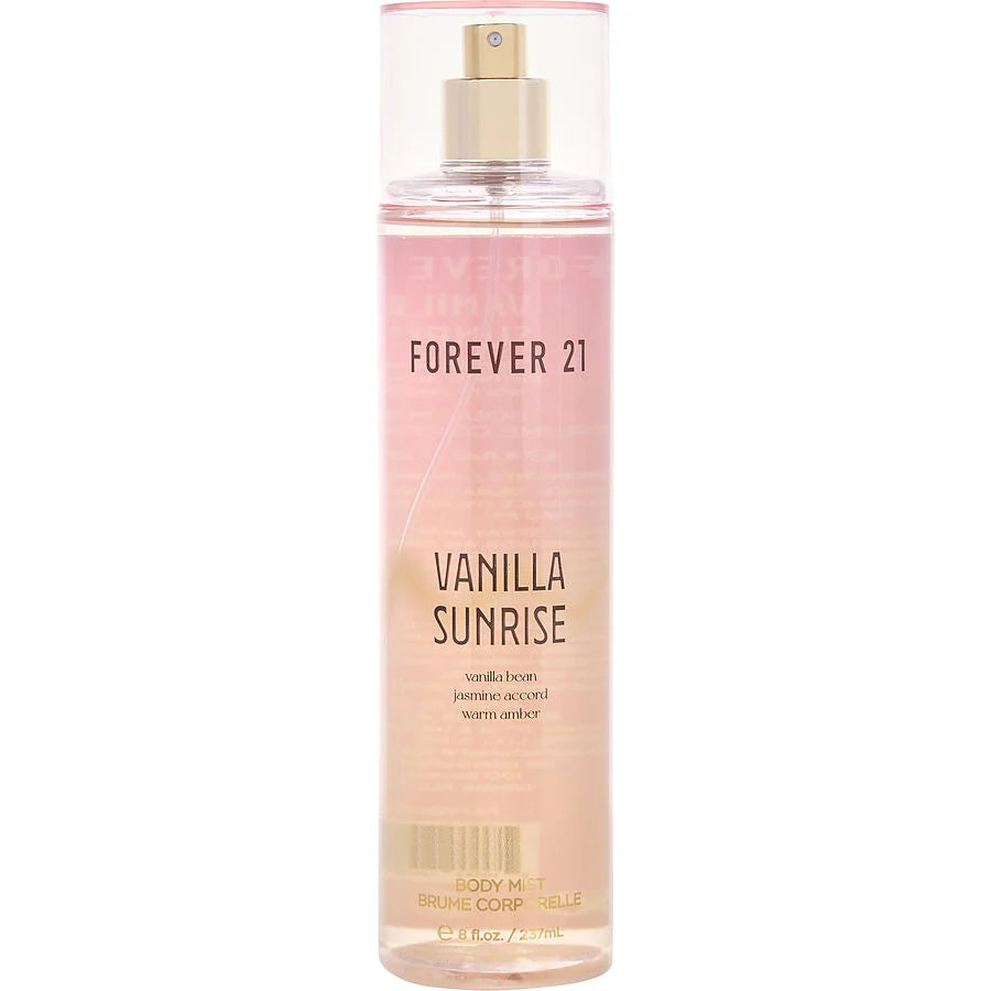 FOREVER 21 VANILLA SUNRISE 8.0 BODY MIST L  (127398) - PerfumesOnline.Net      