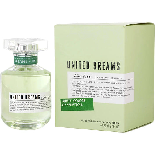 BENETTON UNITED DREAM LIVE FREE 2.7 EDT L  (100463) - PerfumesOnline.Net      